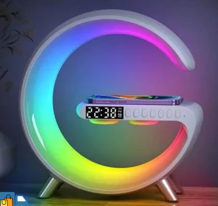 Luminaria RGB - Caixa de som- carregador por indução G speaker